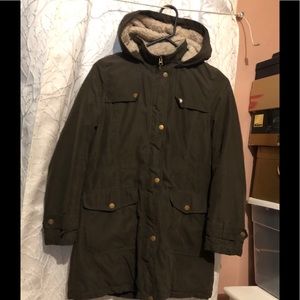 Green Kids Parka Size L